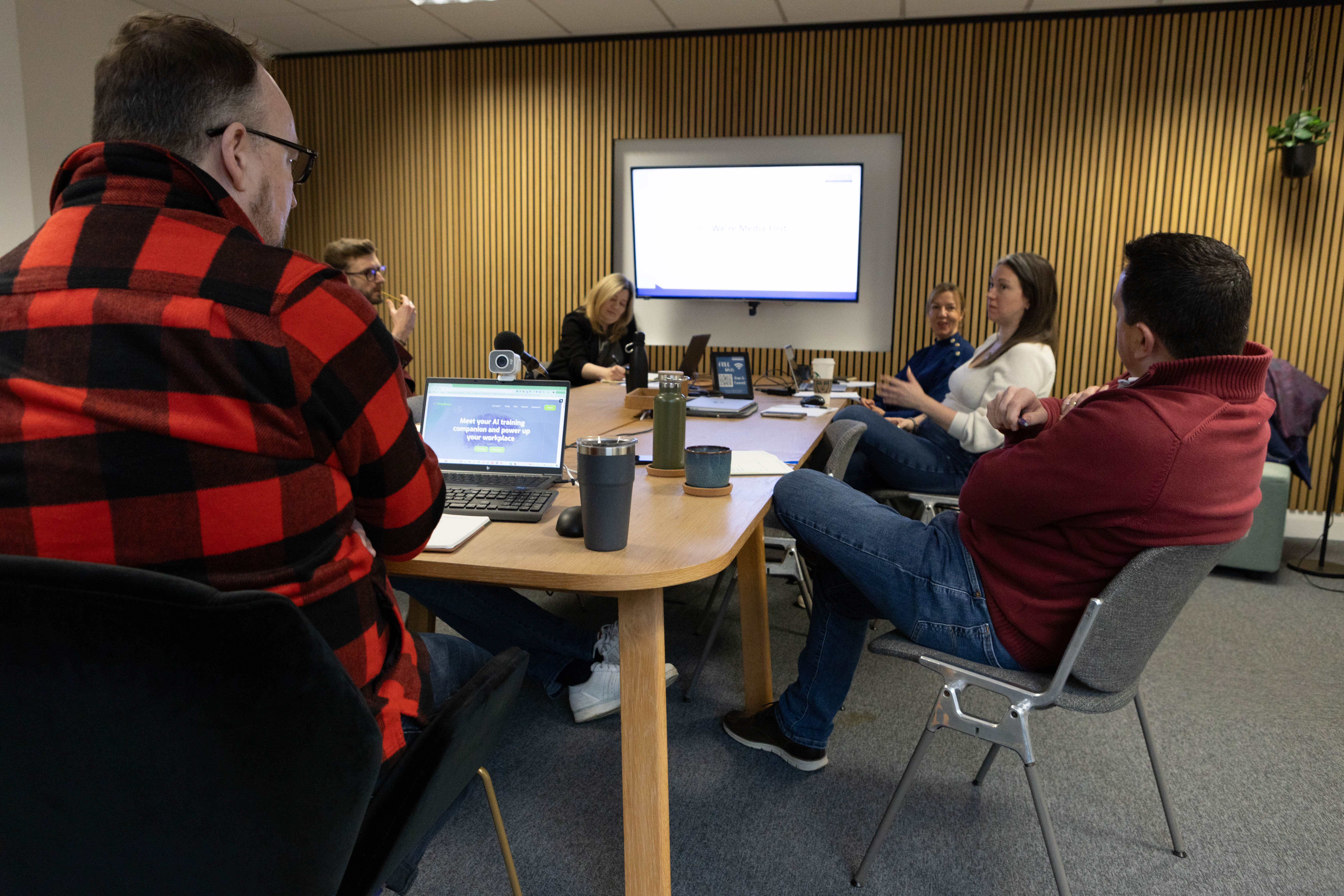 Media training in progress — Southeast Asia